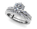 Baguette Bridal Set Lab-Grown Diamond  with 1.15 ct. (0.50 ct. center diamond)