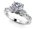 Triple Contrast Engagement Ring Diamond  with 0.83 ct. (0.50 ct. center diamond)