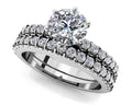 Prong Set Bridal Ensemble Diamond  with 1.53 ct. (1.00 ct. center diamond)