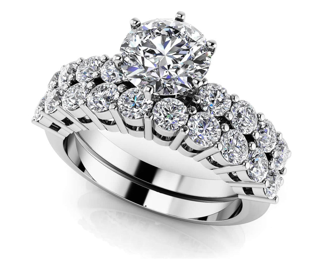 True Romance Diamond Bridal Set Diamond  with 1.58 ct. (0.50 ct. center diamond)