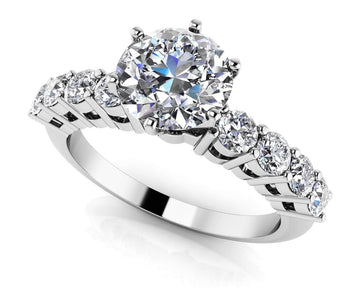 True Romance Diamond Engagement Ring Lab-Grown Diamond  with 0.98 ct. (0.50 ct. center diamond)