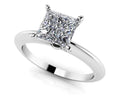 Perfect Princess Cut Diamond Solitaire Engagement Ring Diamond  with 0.50 ct.(finished) 5mm