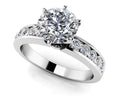 Channel Band Diamond Ring Lab-Grown Diamond  with 0.97 ct. (0.75 ct. center diamond)