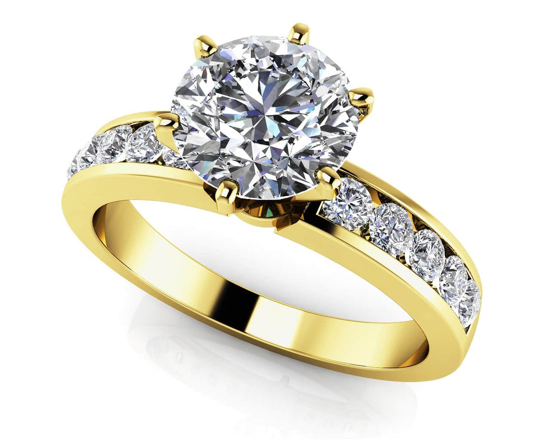 Channel Band Diamond Ring Diamond  with 1.72 ct. (1.50 ct. center diamond)