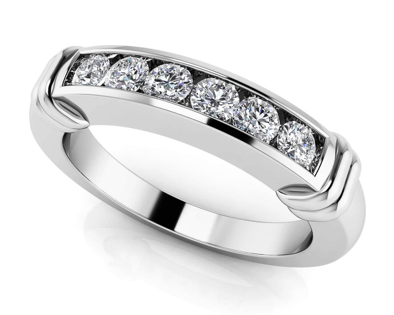 Sextuplet Diamond Band Diamond  with 0.25 ct.(finished) 2.2mm