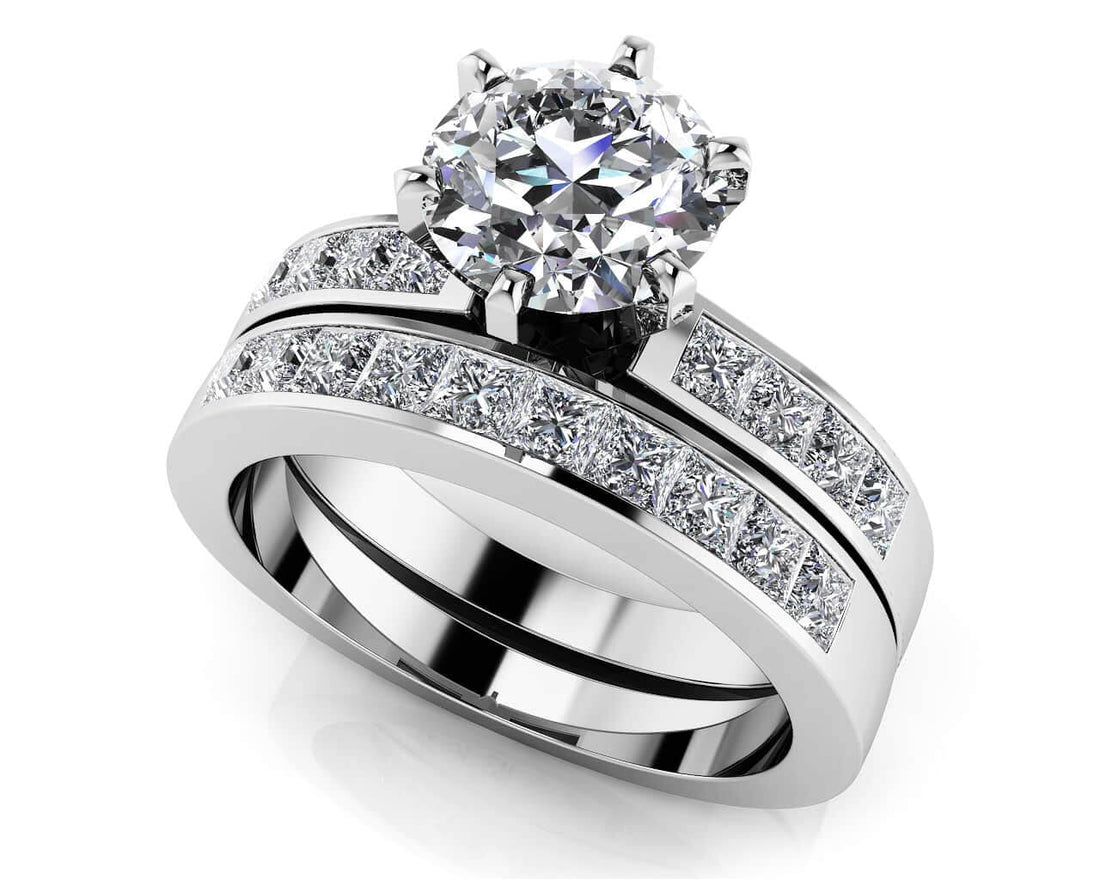 She Is A Ten Bridal Set Lab-Grown Diamond  with 2.33 ct. (1.25 ct. center diamond)