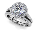 Delighted By Round Diamonds Matching Wedding Set Diamond  with 0.99 ct. (0.50 ct. center diamond)