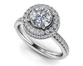 Surrounded By Sparkle Diamond Engagement Ring Lab-Grown Diamond  with 1.46 ct. (1.00 ct. center diamond)