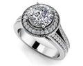 Vintage Beauty Diamond Engagement Ring Lab-Grown Diamond  with 0.83 ct. (0.50 ct. center diamond)