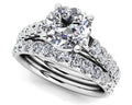 Classic Sparkle Diamond Wedding Set Diamond  with 2.46 ct. (1.50 ct. center diamond)