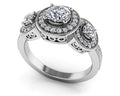 Perfect Three Diamond Anniversary Band Diamond  with 1.00 ct. (0.50 ct. center diamond)