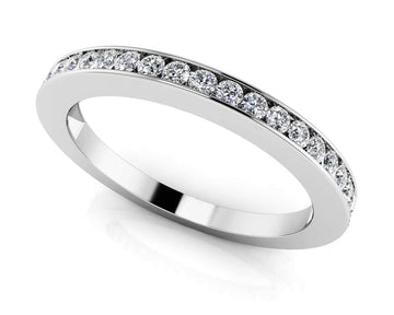 Twenty Channel Set Diamond Anniversary Ring Diamond  with 0.30 ct.(finished) 1.5mm