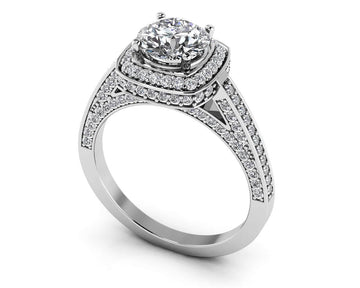 Luminous Diamond Engagement Ring Diamond  with 2.26 ct. (1.50 ct. center diamond)