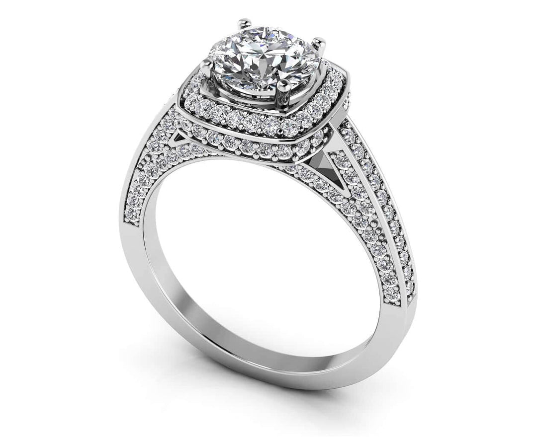 Luminous Diamond Engagement Ring Diamond  with 1.13 ct. (0.50 ct. center diamond)