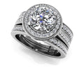 Vintage Luxe Double Piece Bridal Set Diamond  with 2.69 ct. (2.00 ct. center diamond)