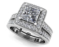 Princess Dreams Diamond Bridal Set Diamond  with 2.02 ct. (1.50 ct. center diamond)