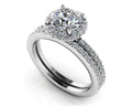 Enchanting Halo Diamond Engagement Set Diamond  with 1.45 ct. (0.75 ct. center diamond)