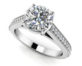 Milgrain Detailed Diamond Engagement Ring Lab-Grown Diamond  with 1.65 ct. (1.50 ct. center diamond)