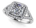 Captivating Diamond Square Frame Engagement Ring Lab-Grown Diamond  with 2.25 ct. (2.00 ct. center diamond)