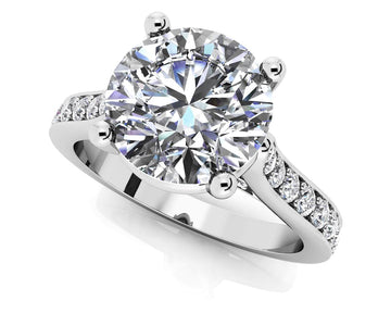 Timeless Love Diamond Engagement Ring Lab-Grown Diamond  with 0.89 ct. (0.50 ct. center diamond)