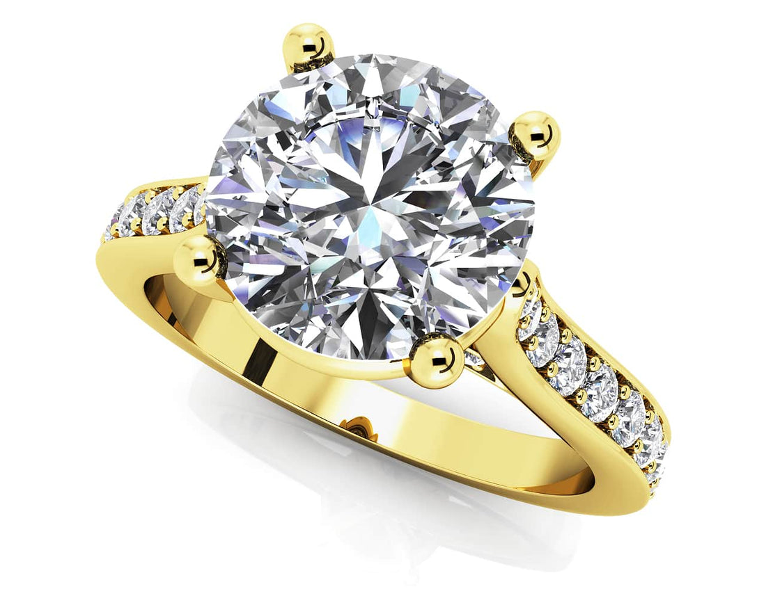 Timeless Love Diamond Engagement Ring Lab-Grown Diamond  with 1.89 ct. (1.50 ct. center diamond)