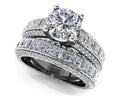 Diamond Deluxe Matching Wedding Set Diamond  with 4.60 ct. (2.00 ct. center diamond)