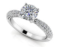 Brilliant Diamond Engagement Ring With Side Stones Diamond  with 1.48 ct. (1.00 ct. center diamond)