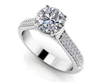 Diamond Delight Engagement Ring Diamond  with 1.12 ct. (0.75 ct. center diamond)