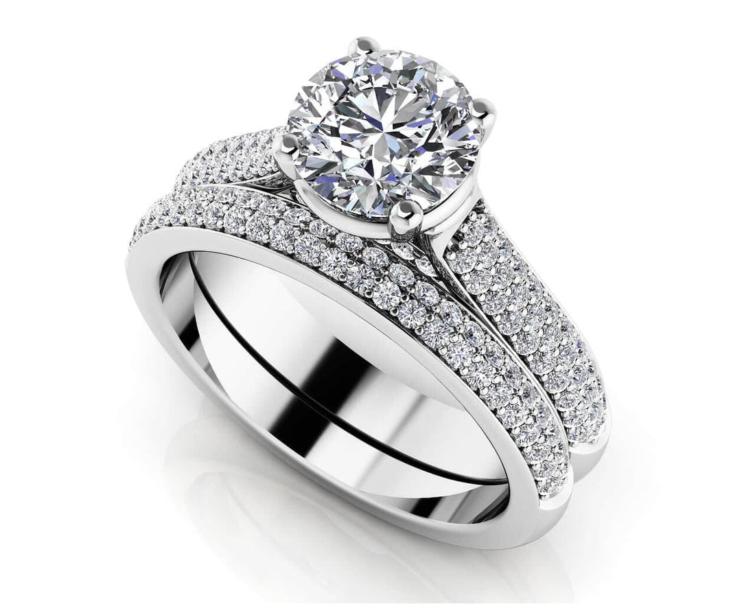 Diamond Delight Engagement Set Diamond  with 1.37 ct. (0.75 ct. center diamond)