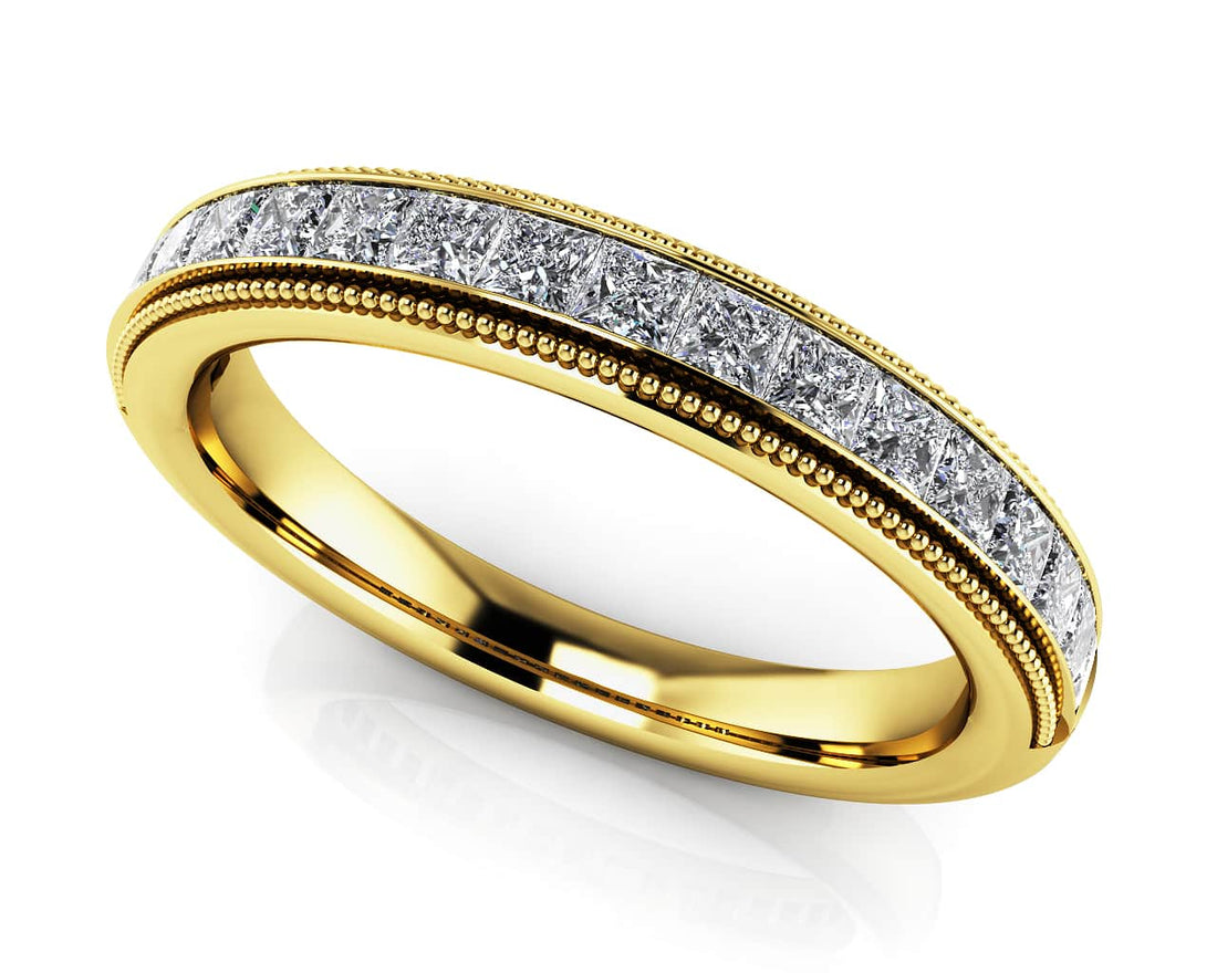 Princess Bride Milgrain Anniversary Band Lab-Grown Diamond  with 0.47 ct.(finished) 1.5mm