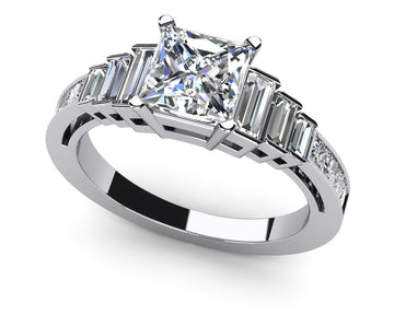 Captivating Love Engagement Ring Lab-Grown Diamond  with 1.89 ct. (1.00 ct. center diamond)