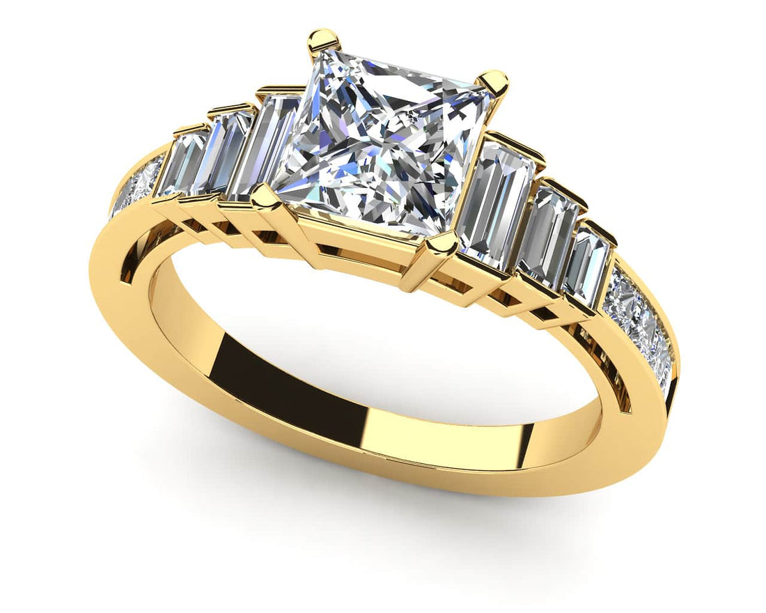 Captivating Love Engagement Ring Diamond  with 2.89 ct. (2.00 ct. center diamond)