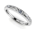 Alluring Baguette And Round Diamond Anniversary Band Lab-Grown Diamond  with 0.46 ct.(finished) 3.2x1.5mm, 1.7mm