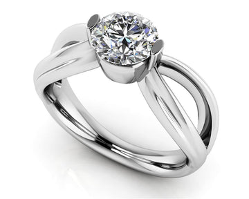 Endless Love Comfort Fit Diamond Solitaire Ring Lab-Grown Diamond  with 0.50 ct.(finished) 5mm