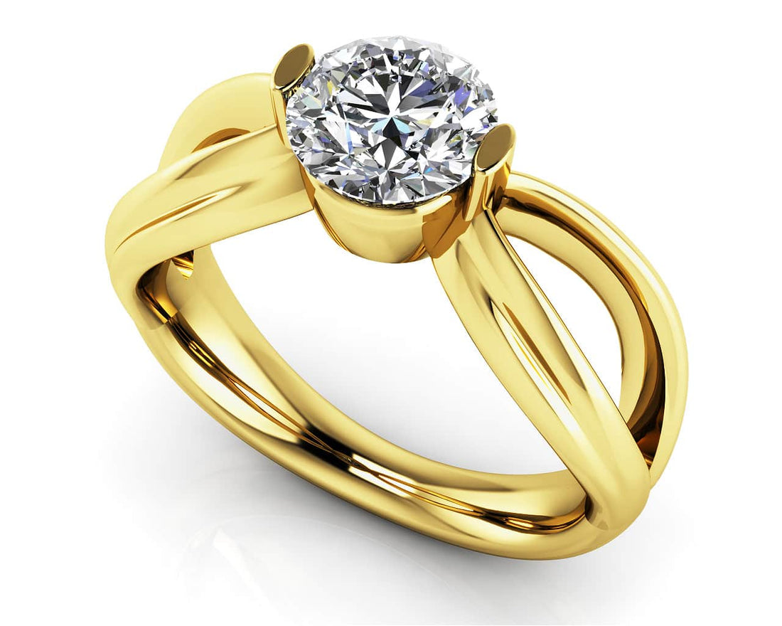 Endless Love Comfort Fit Diamond Solitaire Ring Diamond  with 1.50 ct.(finished) 7.4mm