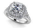 Andrea Love Cushion Cut Engagement Ring Lab-Grown Diamond  with 1.06 ct. (0.50 ct. center diamond)