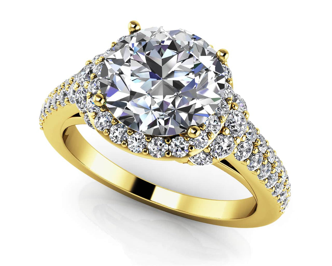 Love Letter Engagement Ring Lab-Grown Diamond  with 1.22 ct. (0.50 ct. center diamond)