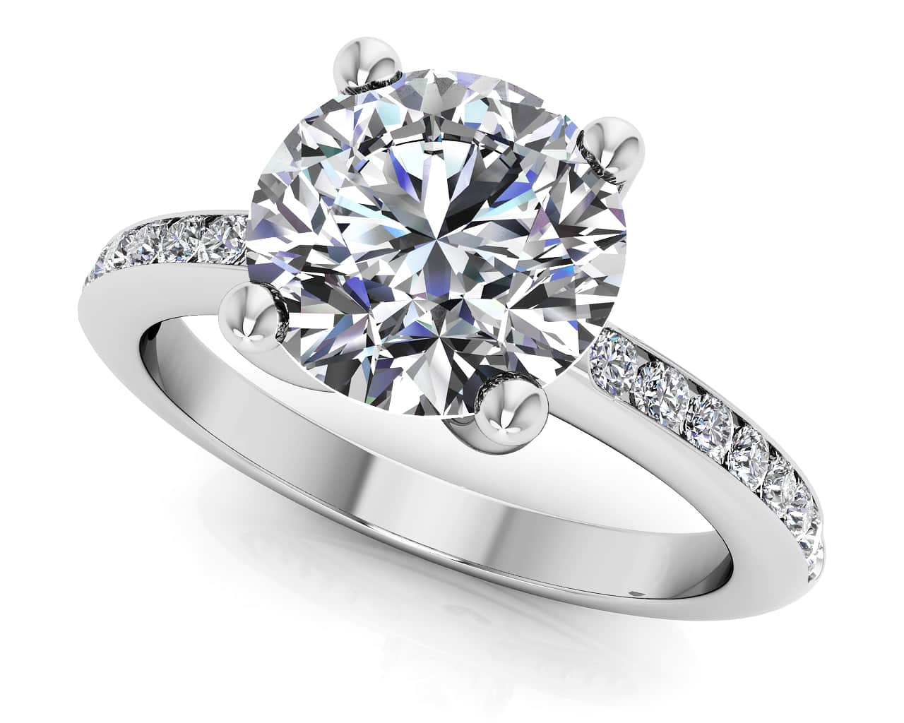 A Dream Come True Engagement Diamond Ring Lab-Grown Diamond  with 0.71 ct. (0.50 ct. center diamond)