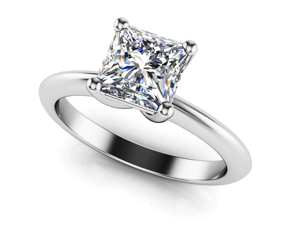 Infinite Love Princess Cut Diamond Solitaire Engagement Ring Lab-Grown Diamond  with 0.75 ct.(finished) 5mm