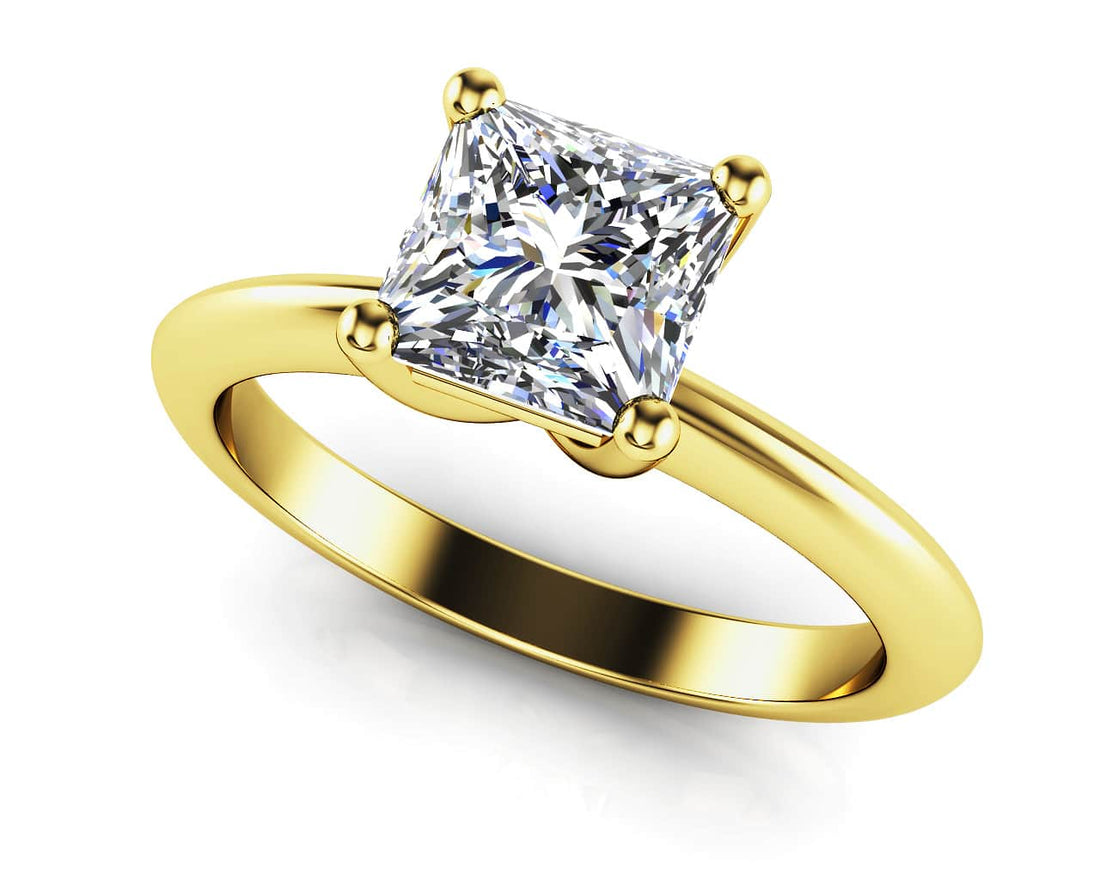 Infinite Love Princess Cut Diamond Solitaire Engagement Ring Lab-Grown Diamond  with 0.75 ct.(finished) 5mm