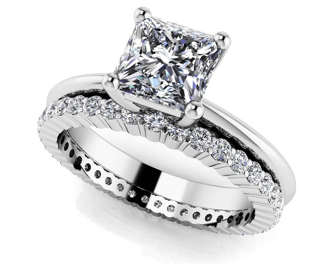 Eternal Light Princess Solitaire Bridal Set Lab-Grown Diamond  with 1.27 ct. (0.75 ct. center diamond)