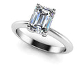 Classic Emerald Cut Diamond Engagement Ring Diamond  with 1.00 ct.(finished) 7x5mm