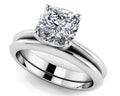 Captivating Cushion Solitaire Bridal Set Diamond  with 1.50 ct.(finished) 6.5mm