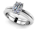 Love With No Limits Oval Solitaire Bridal Set Diamond  with 1.60 ct.(finished) 8x6mm