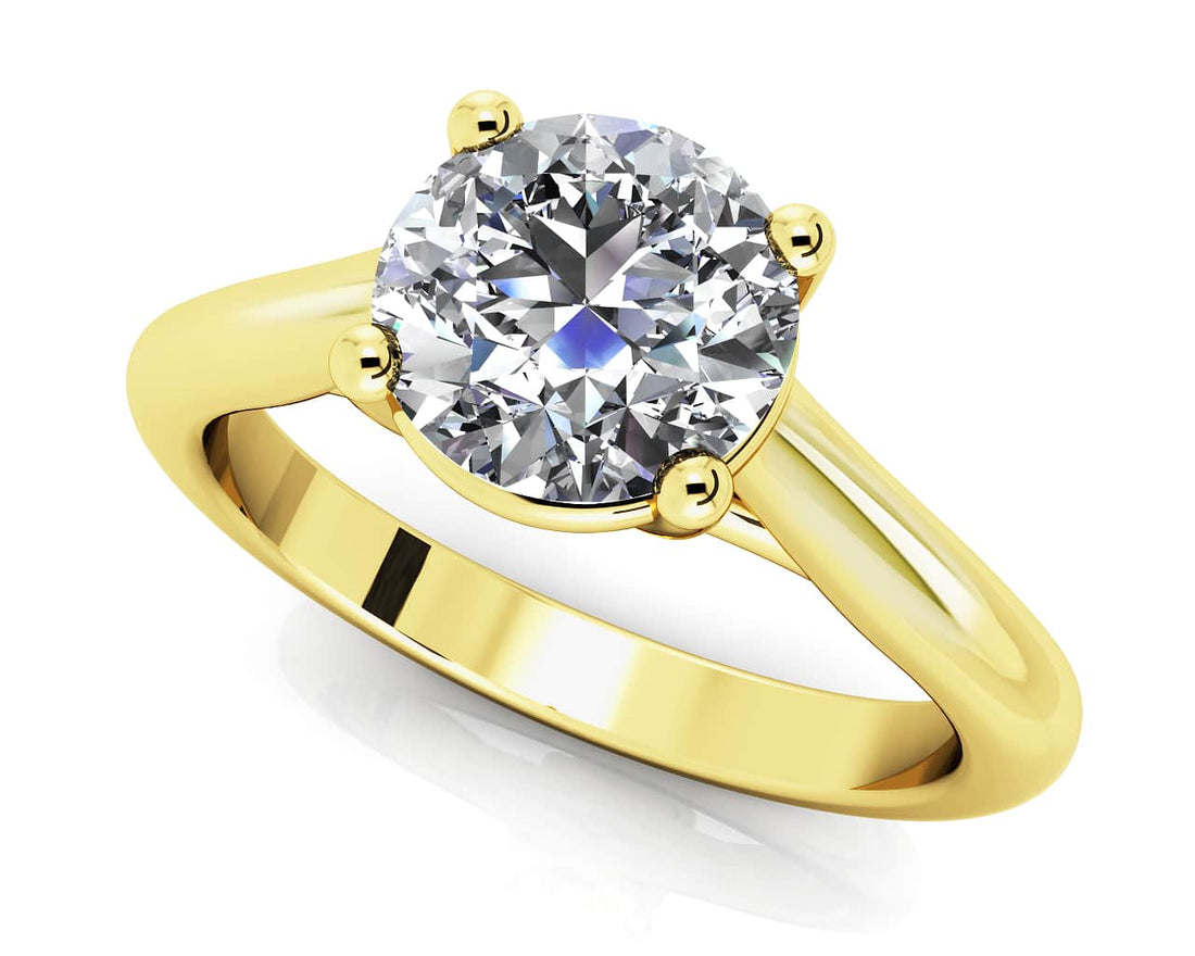 Round Brilliant Cut Diamond Solitaire Ring Lab-Grown Diamond  with 0.50 ct.(finished) 5mm