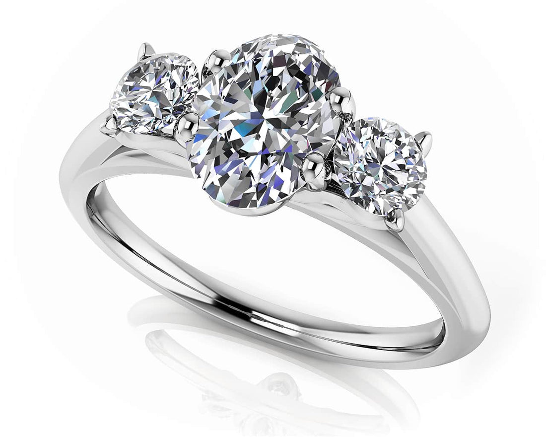 Enduring Love Engagement Ring Lab-Grown Diamond  with 0.81 ct. (0.60 ct. center diamond)