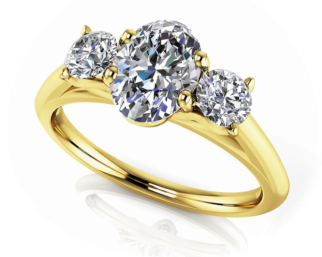 Enduring Love Engagement Ring Lab-Grown Diamond  with 1.32 ct. (1.00 ct. center diamond)