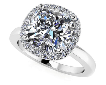 Shining Love Engagement Ring Diamond  with 1.67 ct. (1.50 ct. center diamond)