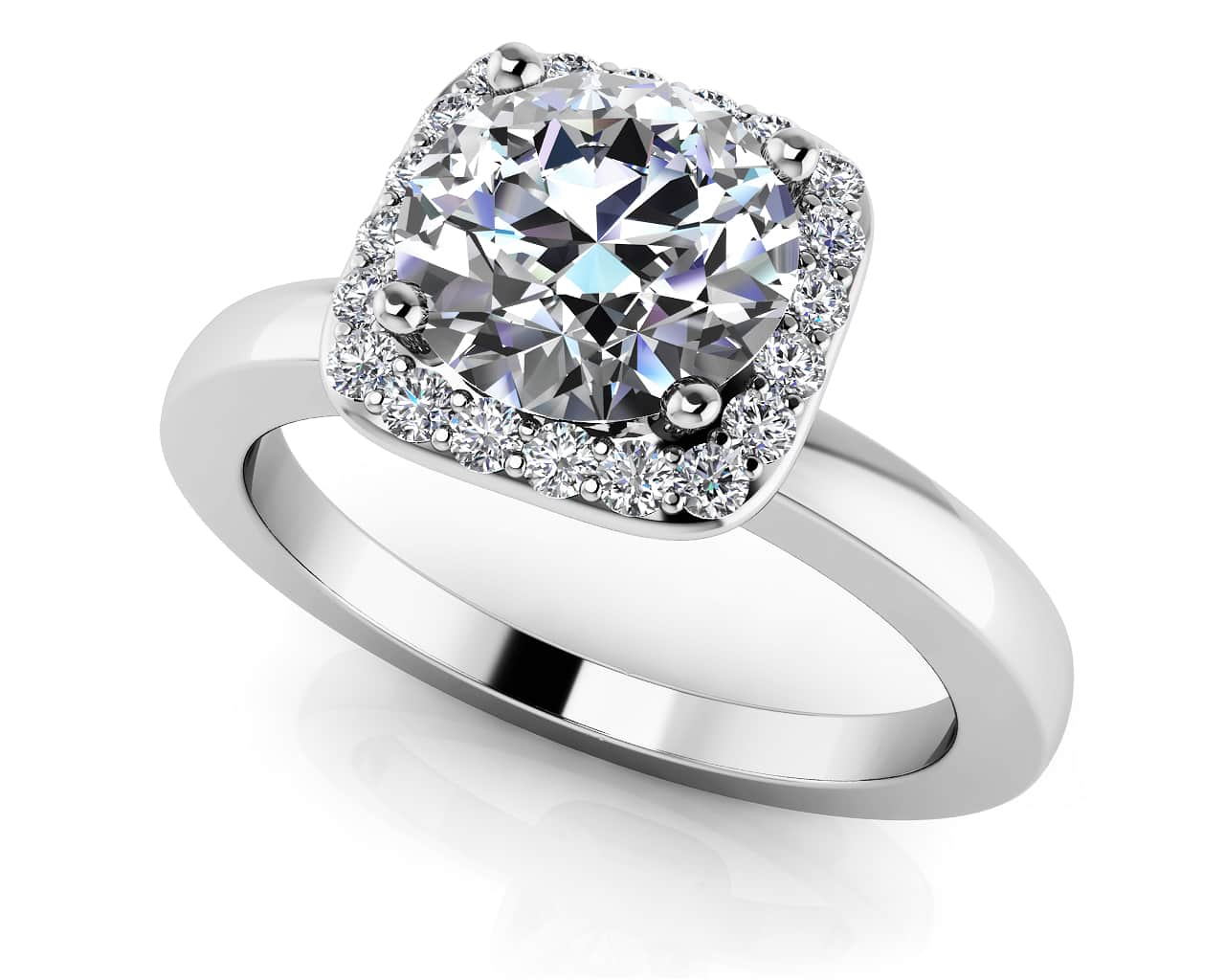 Elegant Dreams Engagement Ring Lab-Grown Diamond  with 0.61 ct. (0.50 ct. center diamond)