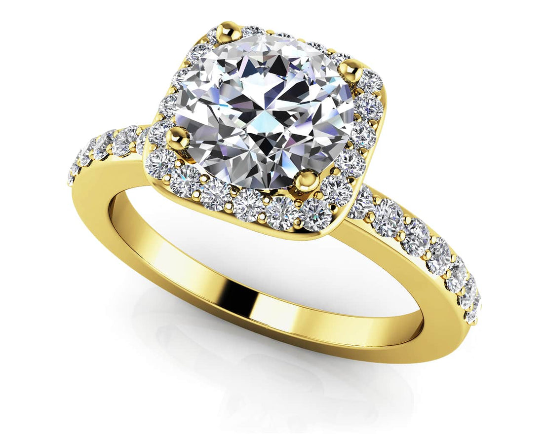 New Love Engagement Ring Lab-Grown Diamond  with 1.86 ct. (1.50 ct. center diamond)